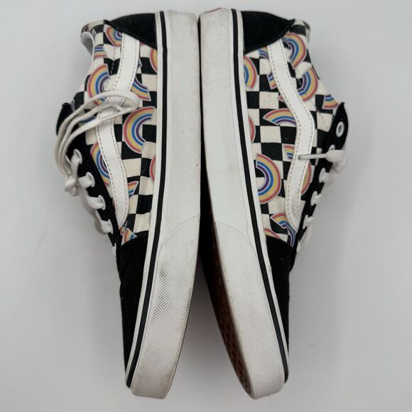 Vans Ward OTW Womens 9 Rainbow Checkerboard Black White Low Top Skate Shoes - Picture 4 of 9